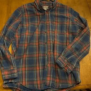 Men’s Size M L.L. Bean Flannel Button Up